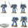 Ultramarines - 5 Space Marine Assault Squad - teilweise bemalt