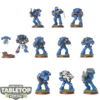 Ultramarines - 10 Tactical Squad classic - teilweise bemalt
