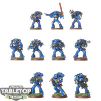 Ultramarines - 10 Tactical Squad classic - teilweise bemalt