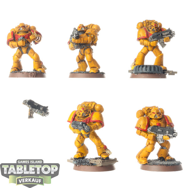 Space Marines - 5 Tactical Squad classic - bemalt