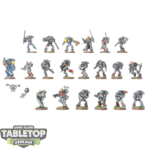 Space Wolves - 20 Blood Claws classic - teilweise bemalt
