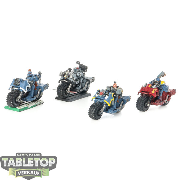 Space Wolves - 4 Bike Squad - teilweise bemalt
