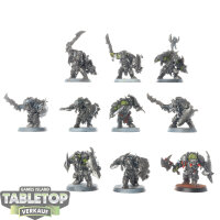 Orruk Warclans - 10 Ardboyz - teilweise bemalt