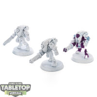 Tau Empire - 3x Stealth Battlesuits - teilweise bemalt