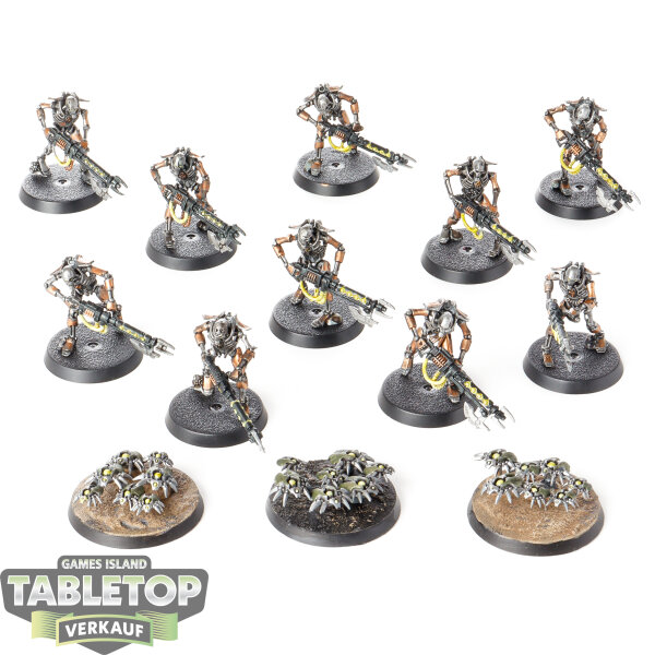 Necrons - 10x Necron Warriors - bemalt