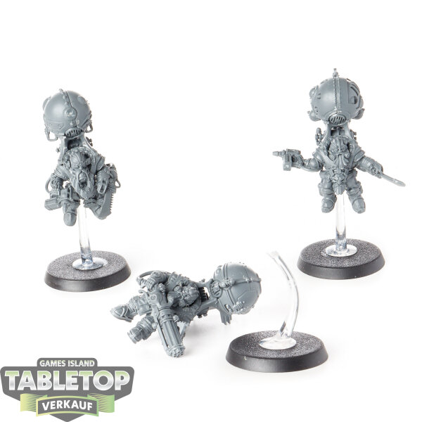 Kharadron Overlords - 3x Endrinriggers - unbemalt