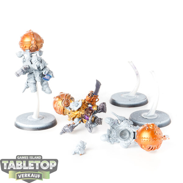 Kharadron Overlords - 3x Endrinriggers - teilweise bemalt