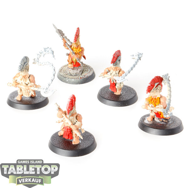 Fyreslayers - 5x Hearthguard Berzerkers - teilweise bemalt