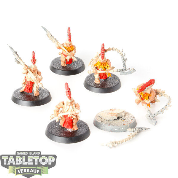 Fyreslayers - 5x Hearthguard Berzerkers - teilweise bemalt