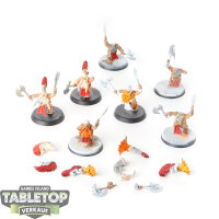 Fyreslayers - 7x Vulkite Berzerkers - teilweise bemalt