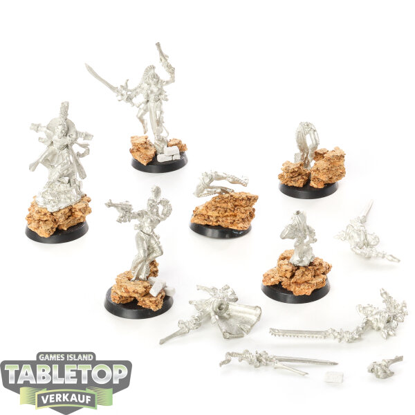 Aeldari - 6x Harlequin Troupe klassisch - unbemalt