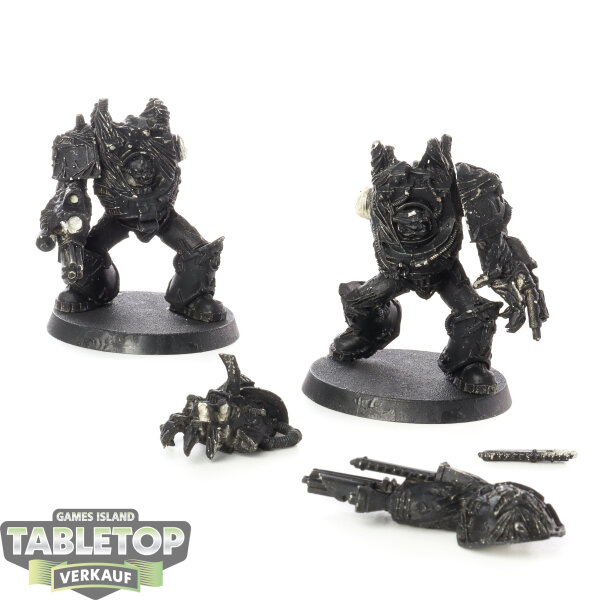 Chaos Space Marines - 2x Obliterators klassisch - teilweise bemalt