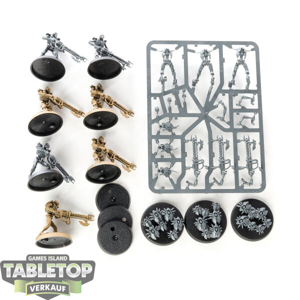 Necrons - 10x Necron Warriors - teilweise gebaut