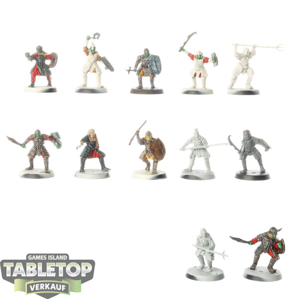 HdR Figuren - Böse - 12 x Morannon Orcs - teilweise bemalt