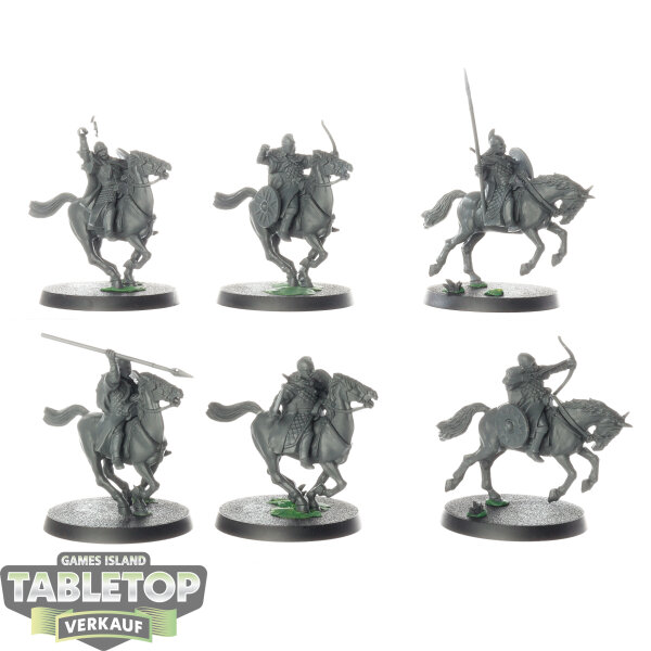 HdR Figuren - Gut - 6 x Riders Of Rohan - unbemalt
