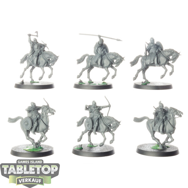 HdR Figuren - Gut - 6 x Riders Of Rohan - unbemalt