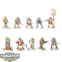Genestealer Cults - 10 x Neophyte Hybrids - teilweise bemalt
