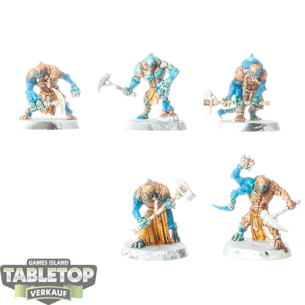 Genestealer Cults - 5 x Aberrants - teilweise bemalt