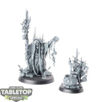 Orruk Warclans - Swampcalla Shaman with Pot-grot - unbemalt