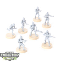 Galaktische Republik - 7 Phase I Clone Troopers - unbemalt