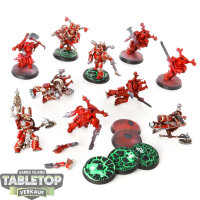 World Eaters - 10 Khorne Berzerkers - teilweise bemalt