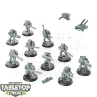 Tau Empire - 10 Fire Warriors Strike Team - unbemalt