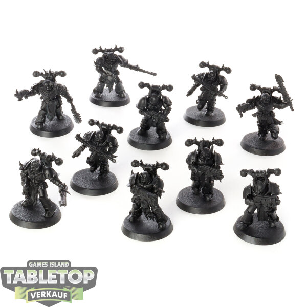 Chaos Space Marines - 10 Legionaries - grundiert