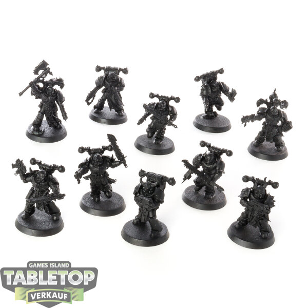Chaos Space Marines - 10 Legionaries - grundiert
