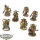 Death Guard - 7 Plague Marines - bemalt