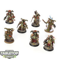 Death Guard - 7 Plague Marines - bemalt