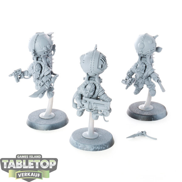 Kharadron Overlords - 3 Endrinriggers - grundiert
