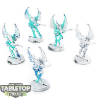 Aeldari - 5x Swooping Hawks klassisch - teilweise bemalt