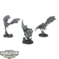 Soulblight Gravelords - 3 x Fell Bats - teilweise bemalt