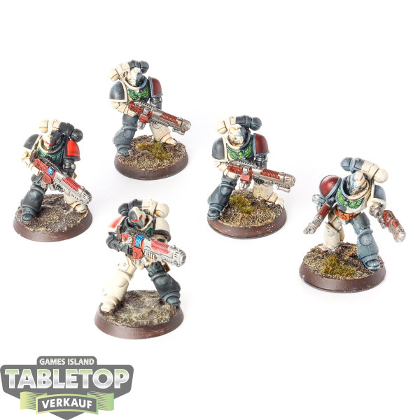 Space Marines - 5x Hellblaster Squad - bemalt