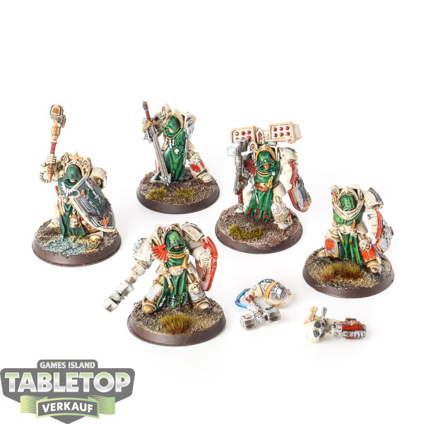Dark Angels - 5x Deathwing Knights klassisch - bemalt