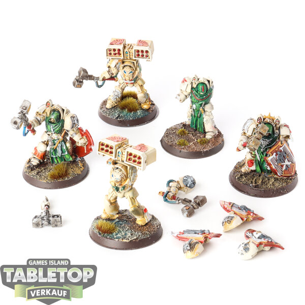 Dark Angels - 5x Deathwing Knights klassisch - bemalt