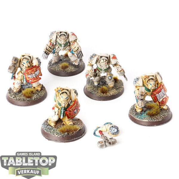 Dark Angels - 5x Deathwing Terminator Squad klassisch - bemalt