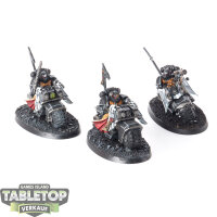 Dark Angels - 3 Ravenwing Bike Squadron - bemalt