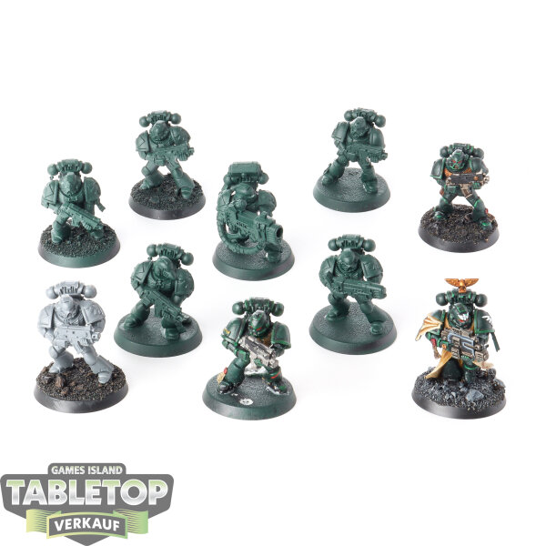 Dark Angels - 10 Tactical Squad classic - teilweise bemalt