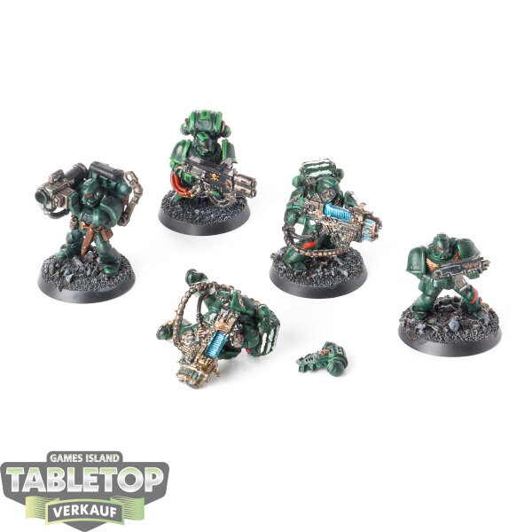 Dark Angels - 5 Devastator Squad classic - teilweise bemalt
