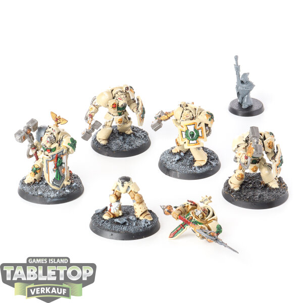 Dark Angels - 5 Deathwing Terminator Squad - teilweise bemalt