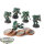 Dark Angels - 5 Space Marine Assault Squad - teilweise bemalt