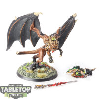 Dark Elves - Dreadlord on Manticore - bemalt