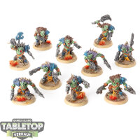 Orks - 10x Ork Beast Snagga Boyz - bemalt