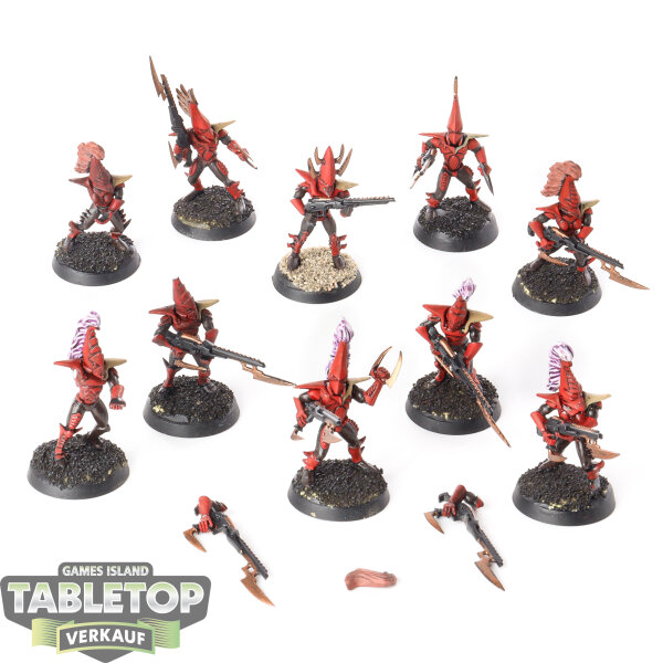 Drukhari - 10x Kabalite Warriors - bemalt