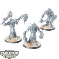 Gloomspite Gitz - 3x Rockgut Troggoths - unbemalt