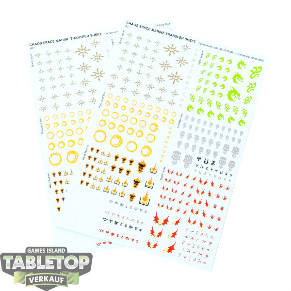Chaos Space Marines - 1x Transfer Sheet - Sonstiges