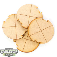 Bases - 4x MDF Bases - Round 70 mm (Legion) - Sonstiges