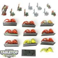 Gloomspite Gitz - 10 Spider Riders - teilweise bemalt