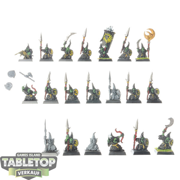 Gloomspite Gitz - 20 Moonclan Stabbas - teilweise bemalt